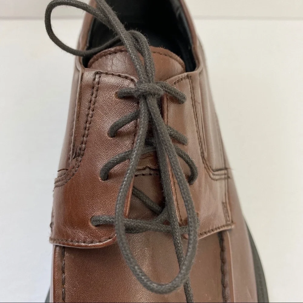 Bostonian No16 Brown Leather Loafer Lace-up 7M Mens
